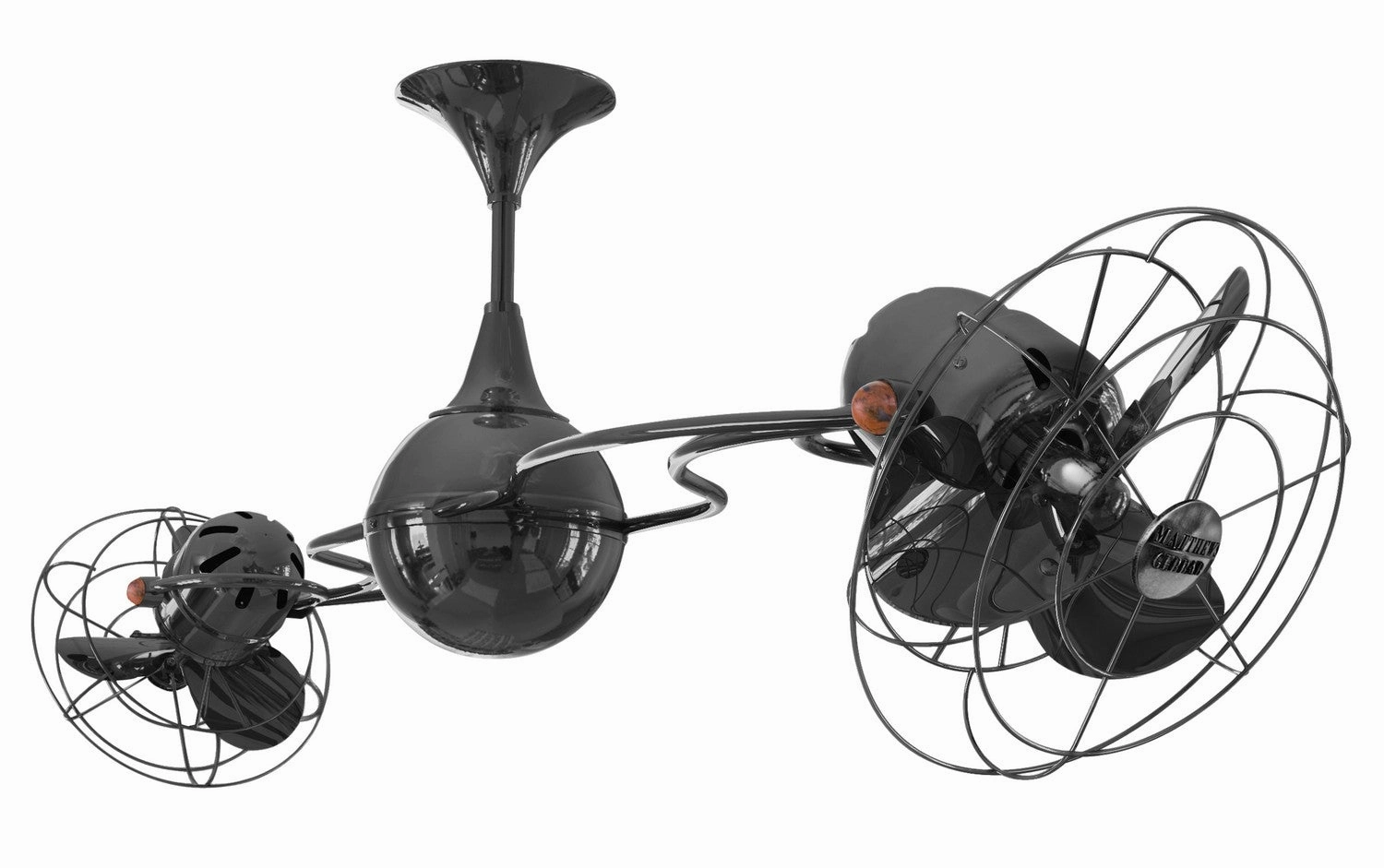 Italo Ventania 53"Ceiling Fan Black Nickel quiet medium fans for living room use