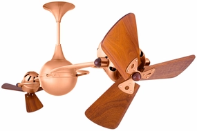 Italo Ventania 53"Ceiling Fan Brushed Copper oscillating medium fans with strong airflow