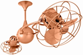 Italo Ventania 53"Ceiling Fan Brushed Copper medium size fans for home ventilation