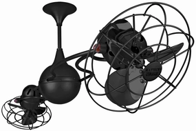 Italo Ventania 53"Ceiling Fan Matte Black mini handheld fan for personal travel use