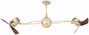 Italo Ventania 53"Ceiling Fan Polished Brass medium electric fans for multi-room use