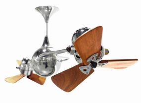 Italo Ventania 53"Ceiling Fan Polished Chrome quiet medium fans for living room use