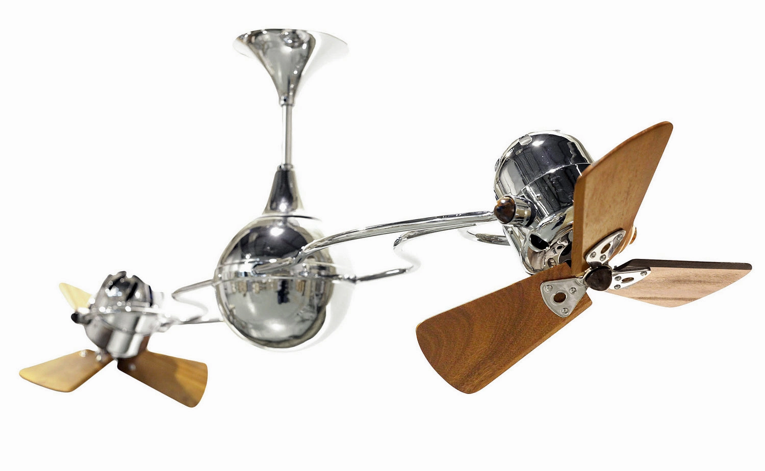 Italo Ventania 53"Ceiling Fan Polished Chrome mini handheld fan for personal travel use