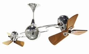 Italo Ventania 53"Ceiling Fan Polished Chrome mini handheld fan for personal travel use