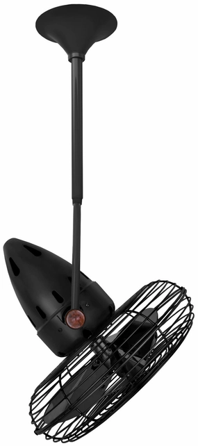 Jarold Direcional 16"Ceiling Fan Matte Black small electric fans for personal cooling