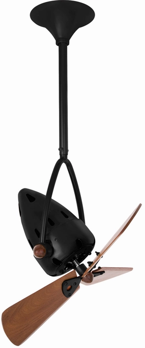 Jarold Direcional 16"Ceiling Fan Matte Black small electric fans for personal cooling