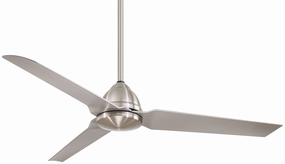 Java 54" Ceiling Fan Brushed Nickel Wet energy-efficient medium fans with remote