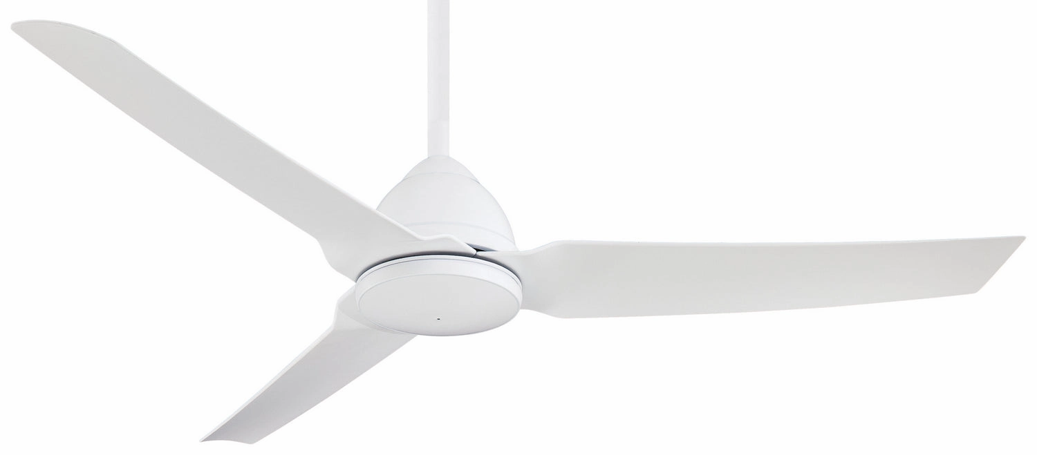 Java 54" Ceiling Fan Flat White medium size fans for home ventilation