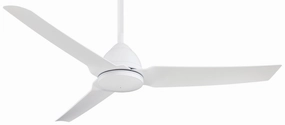 Java 54" Ceiling Fan Flat White medium size fans for home ventilation
