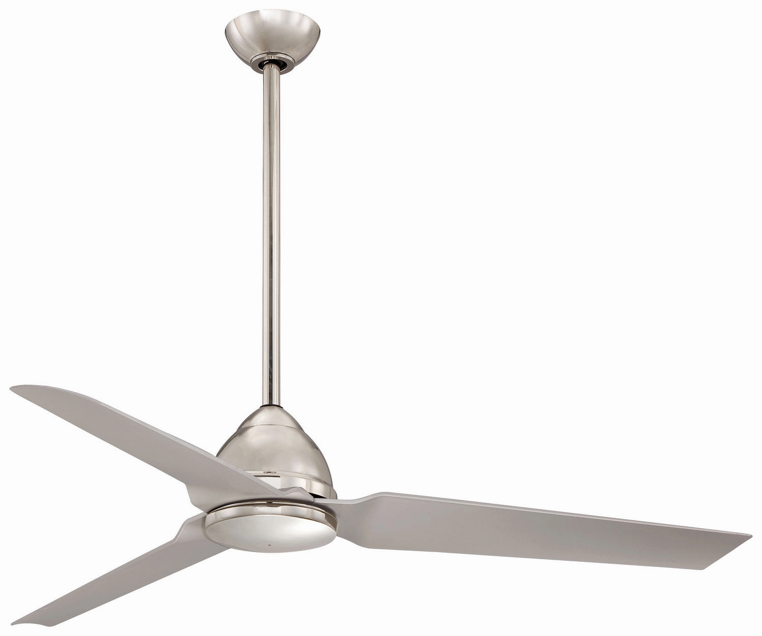 Java 54" Ceiling Fan Polished Nickel medium electric fans for multi-room use