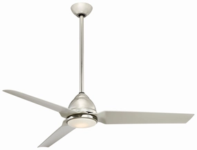 Java Led 54" Ceiling Fan Polished Nickel stylish medium fans for contemporary homes