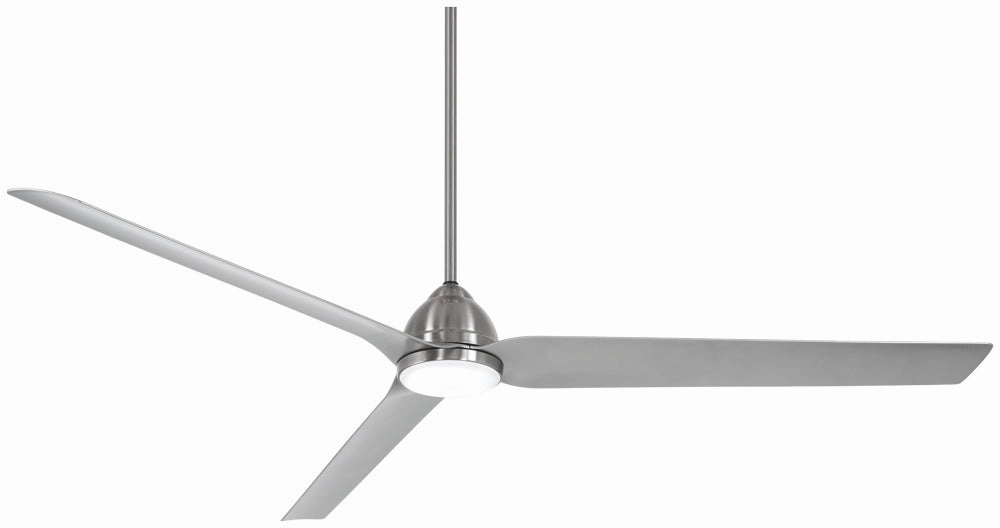 Java Xtreme 84 84"Ceiling Fan Brushed Nickel Wet large electric fans for spacious rooms