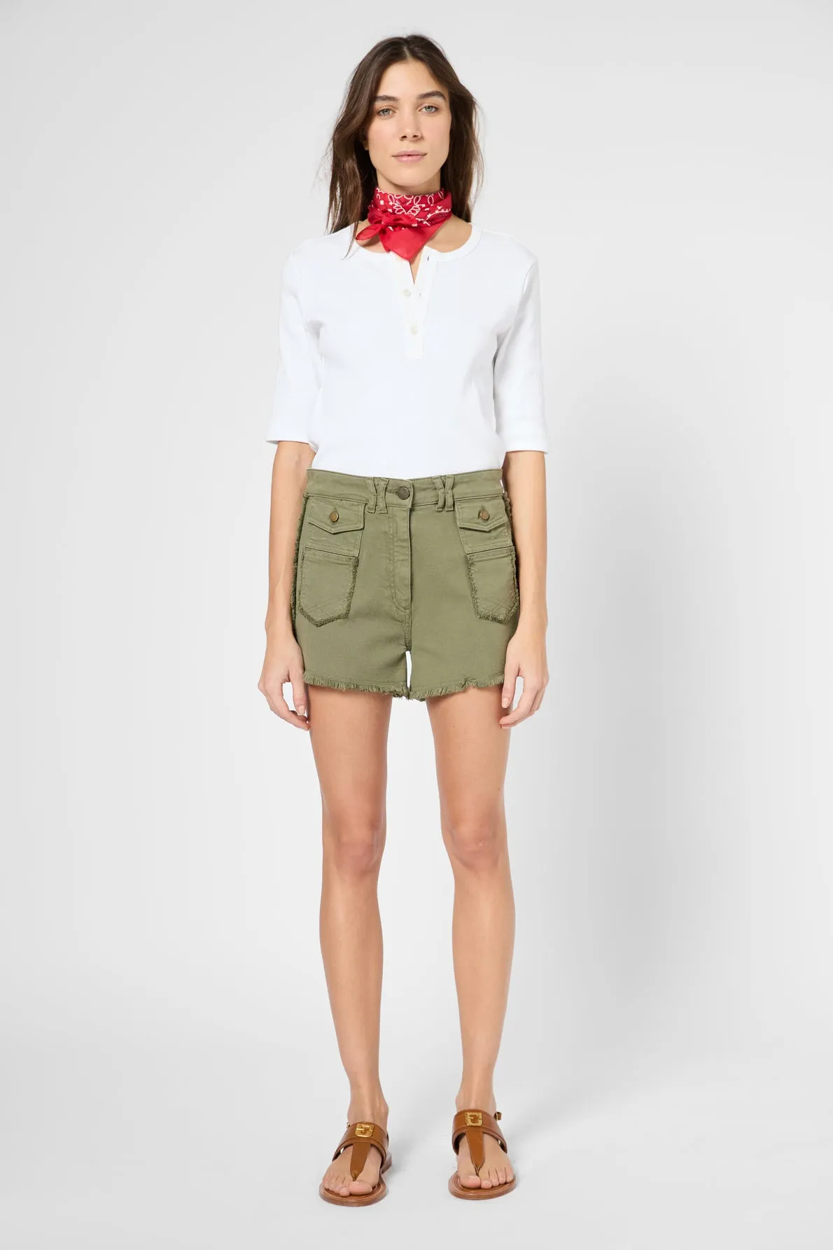 Jean Farel Dbp68b326 Khaki-Green Clothing_Gerard-Darel