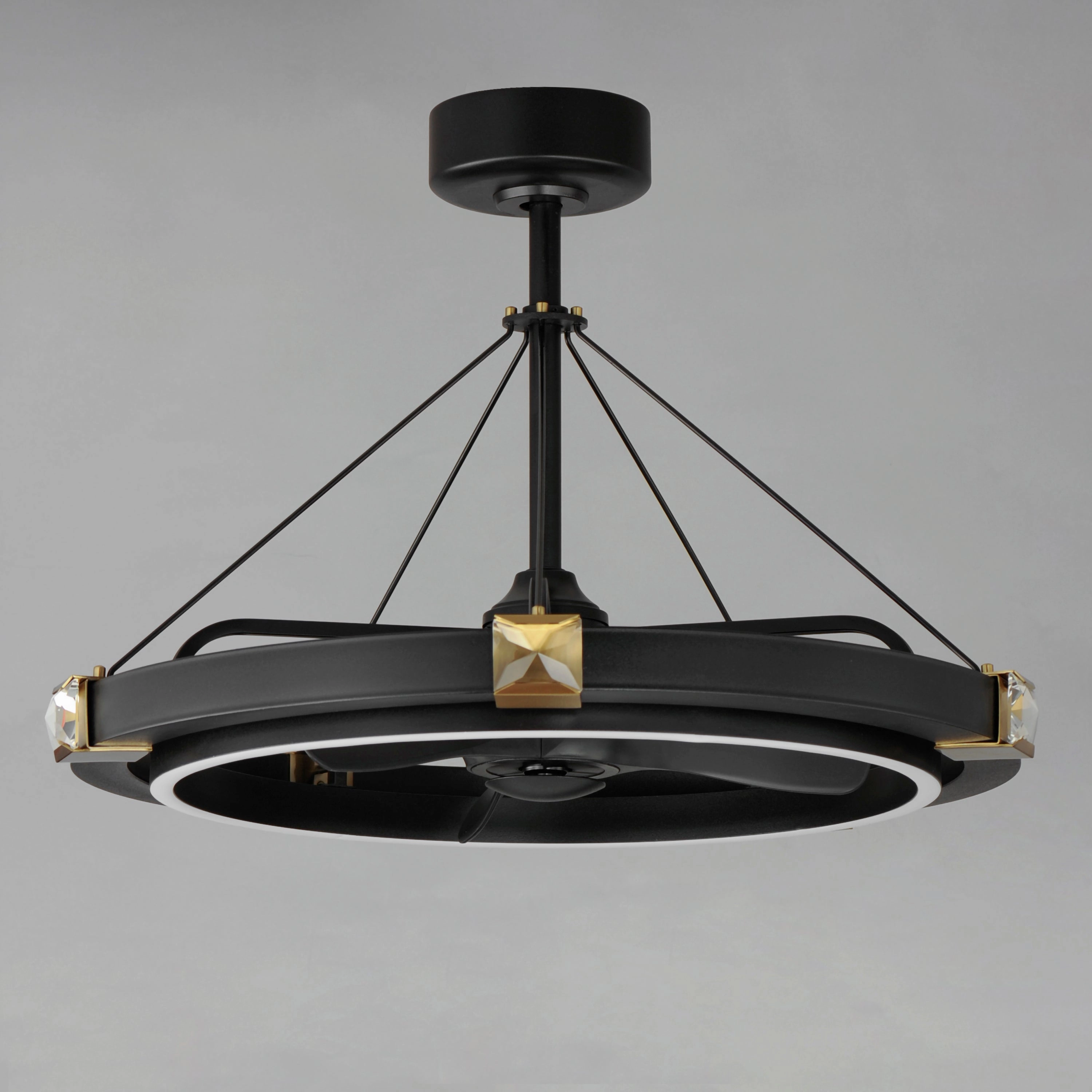 Jewel LED Fandelight Black / Gold