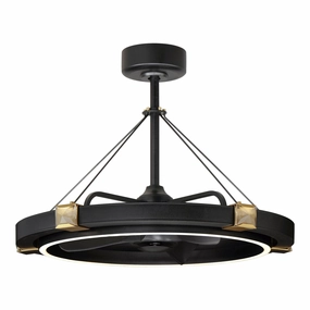 Jewel Wifi-Enabled LED Fandelight quiet ceiling fans with remote control
