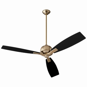 Juno 60"Ceiling Fan Aged Brass stylish medium fans for contemporary homes