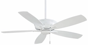Kafe 52"Ceiling Fan White stylish medium fans for contemporary homes