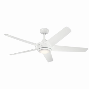 Kapono 52"Ceiling Fan White quiet medium fans for living room use