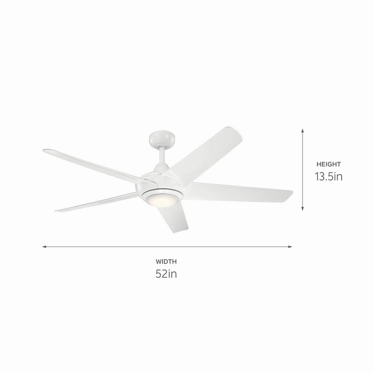 Kapono 52"Ceiling Fan White