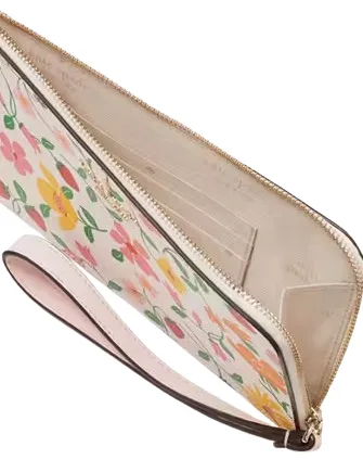 Kate Spade New York Lucy Garden Medium L-zip Wristlet Kate Spade New York Bags