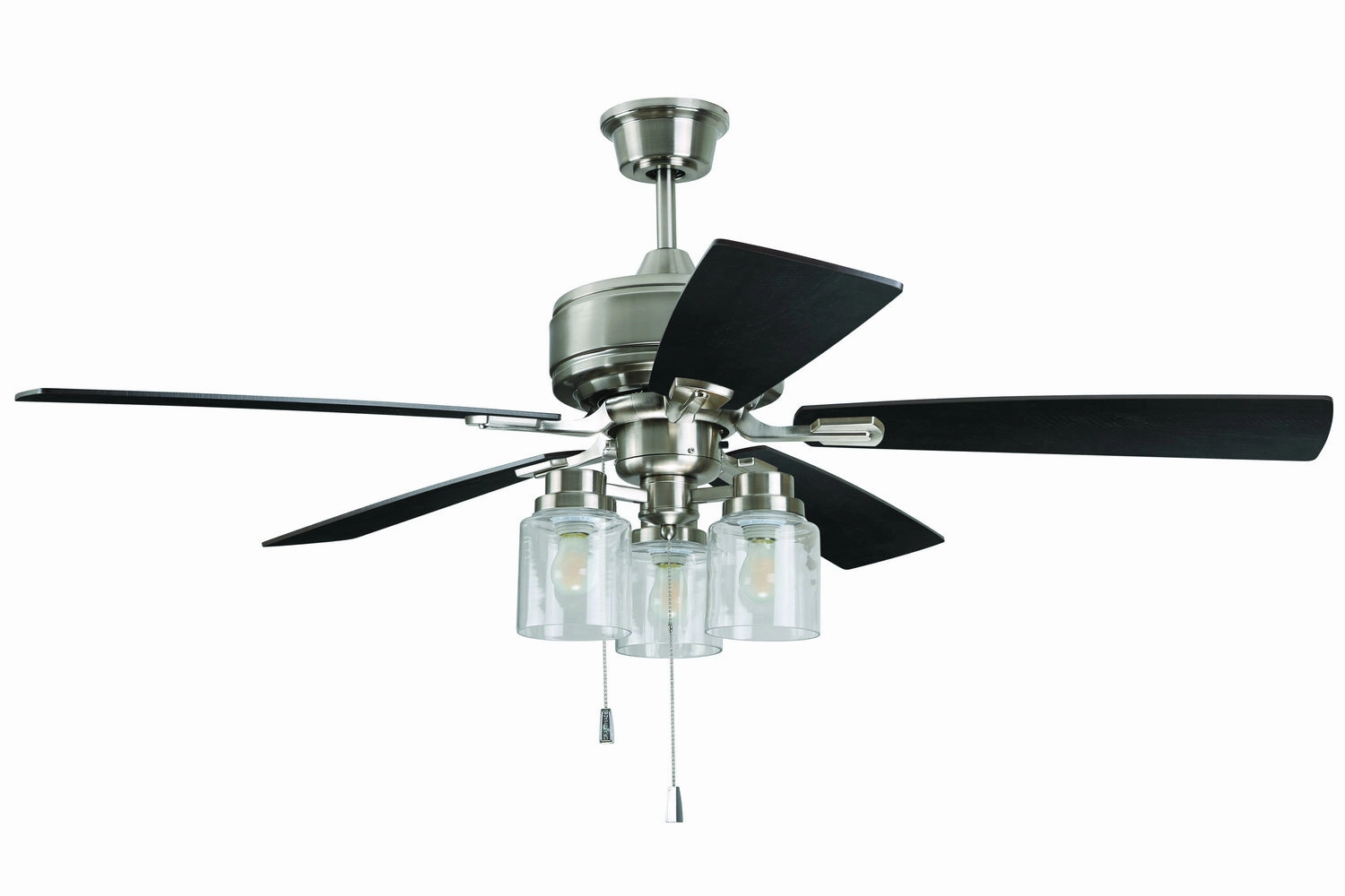 Kate 52" Ceiling Fan Brushed Polished Nickel compact medium fans for desks and counters