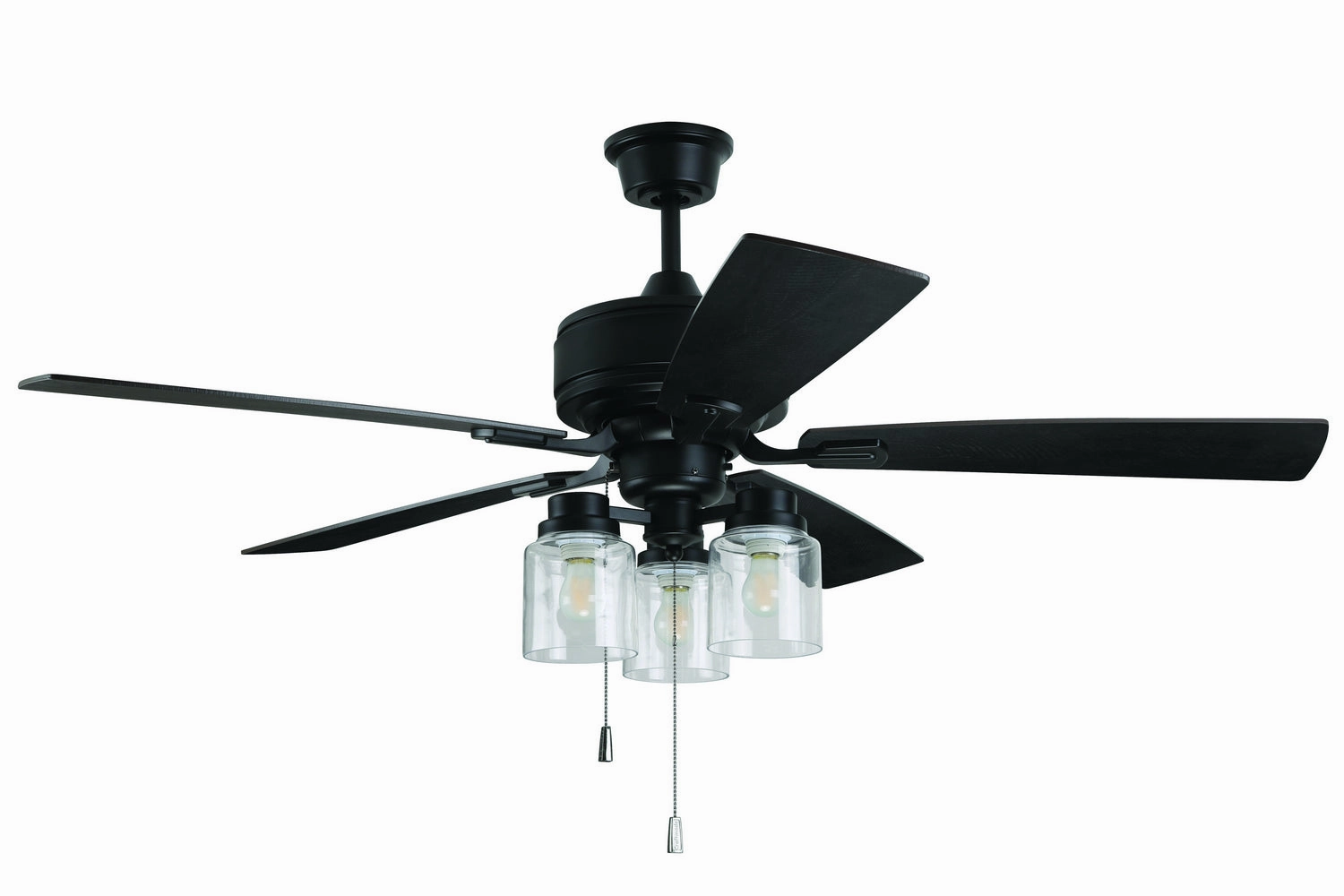 Kate 52" Ceiling Fan Flat Black medium electric fans for multi-room use