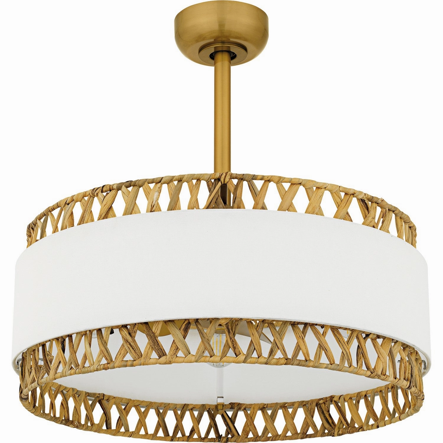 Kate Four Light Fan Light Brushed Gold