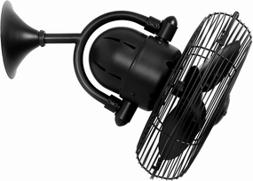 Kaye 13"Wall Fan Matte Black quiet small fans for desk or nightstand