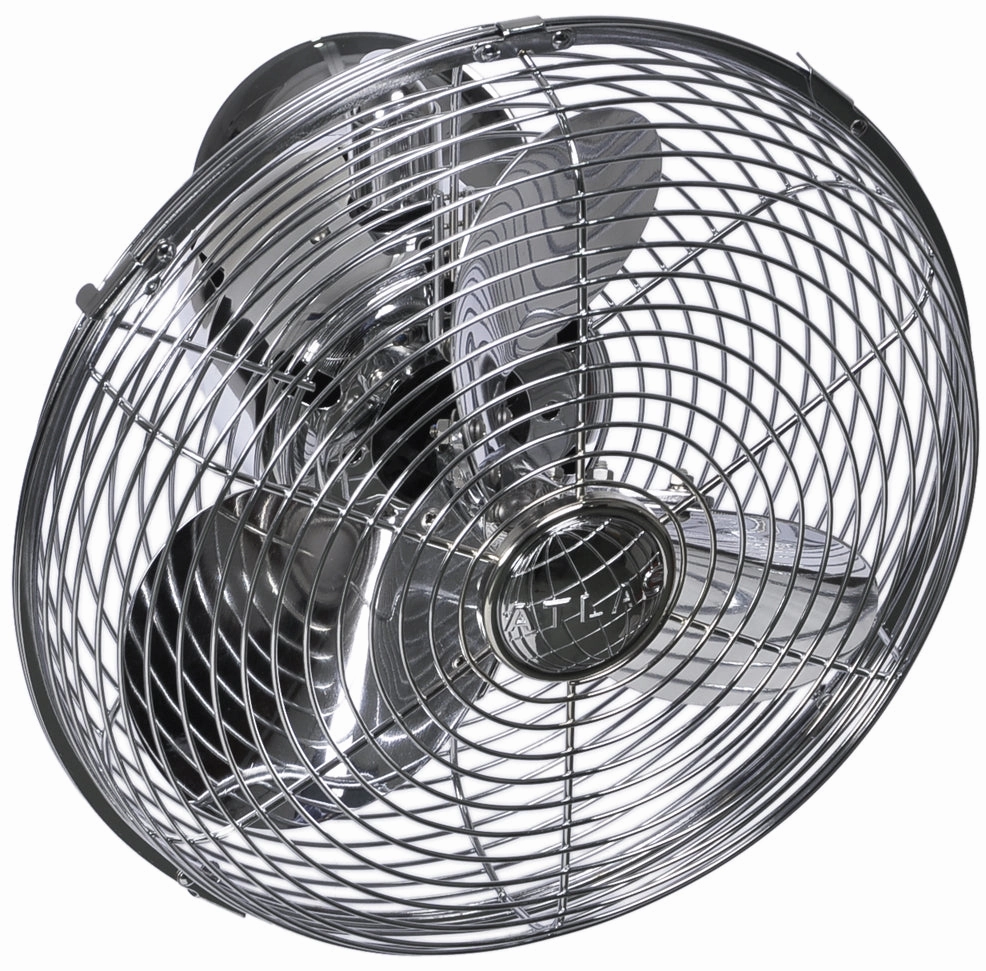 Kaye 13"Wall Fan Polished Chrome