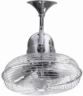 Kaye 13"Wall Fan Polished Chrome quiet small fans for desk or nightstand