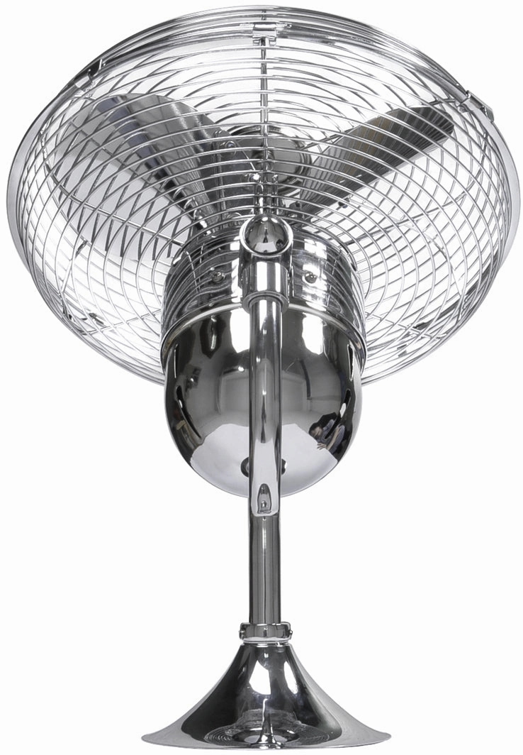 Kaye 13"Wall Fan Polished Chrome