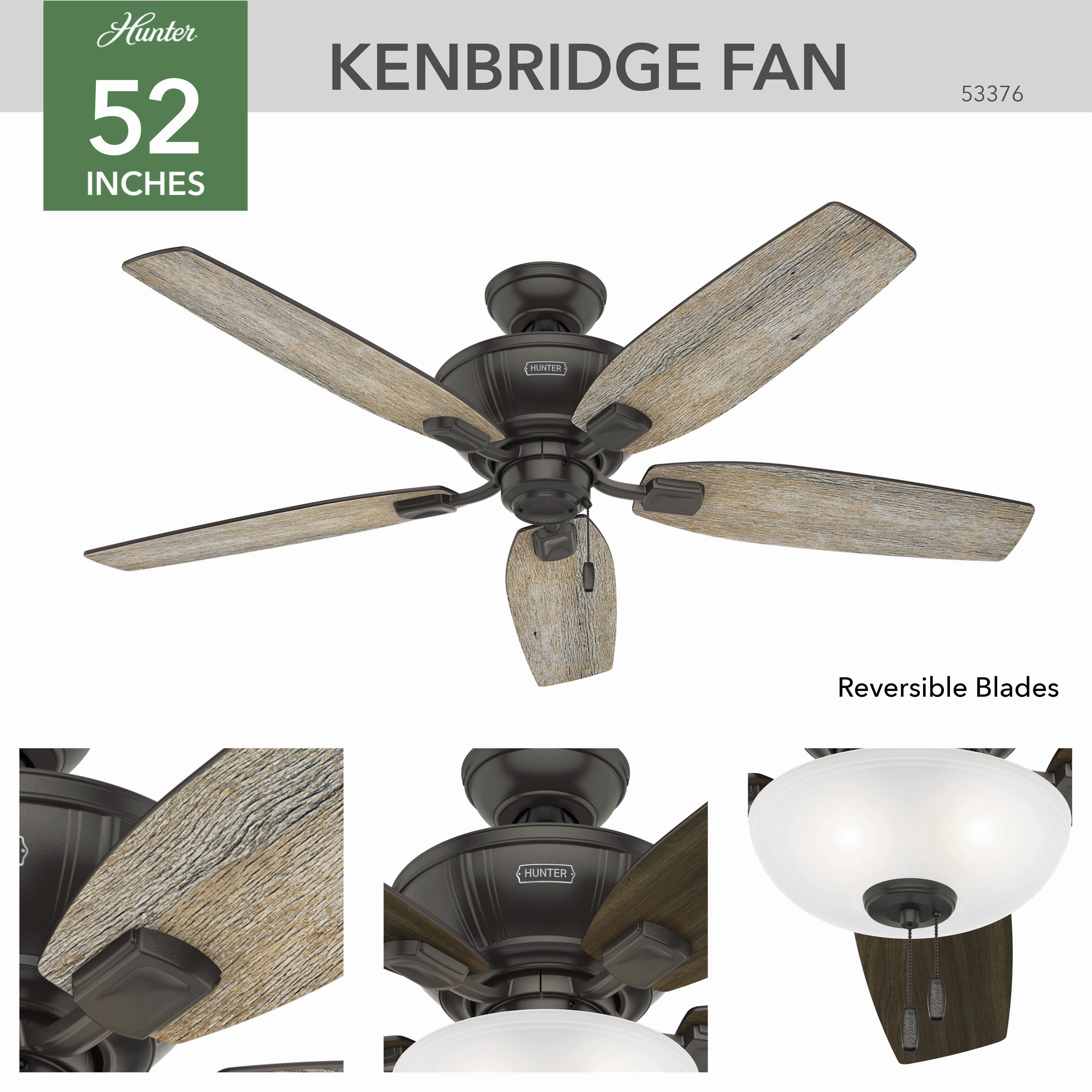 Kenbridge 52"Ceiling Fan Noble Bronze