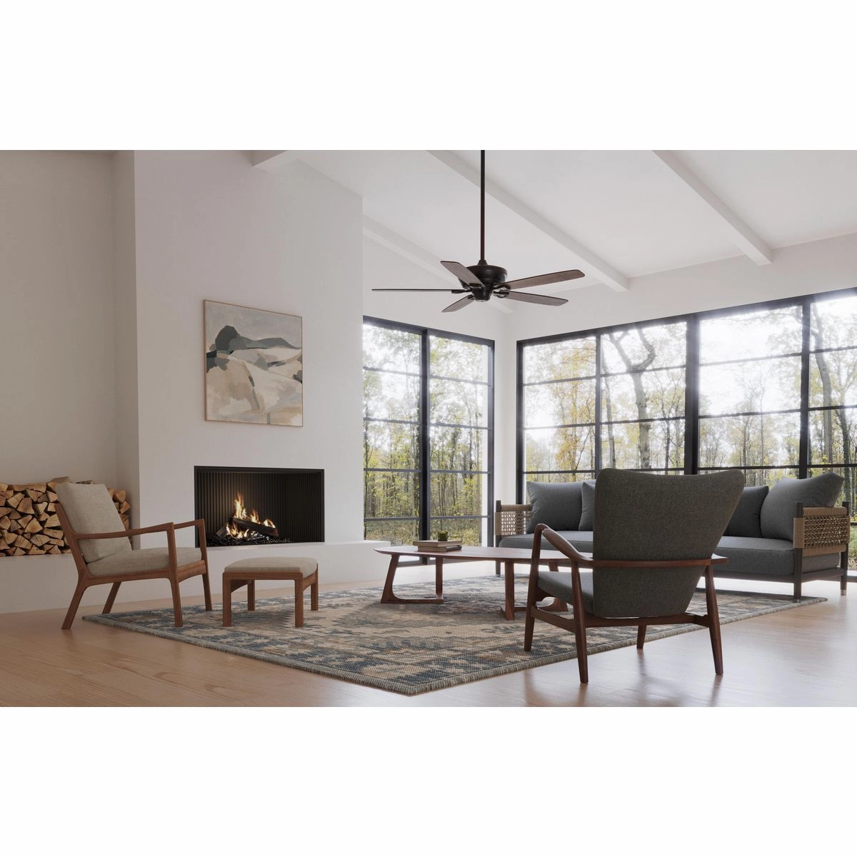 Kennedale 72"Ceiling Fan Matte Black