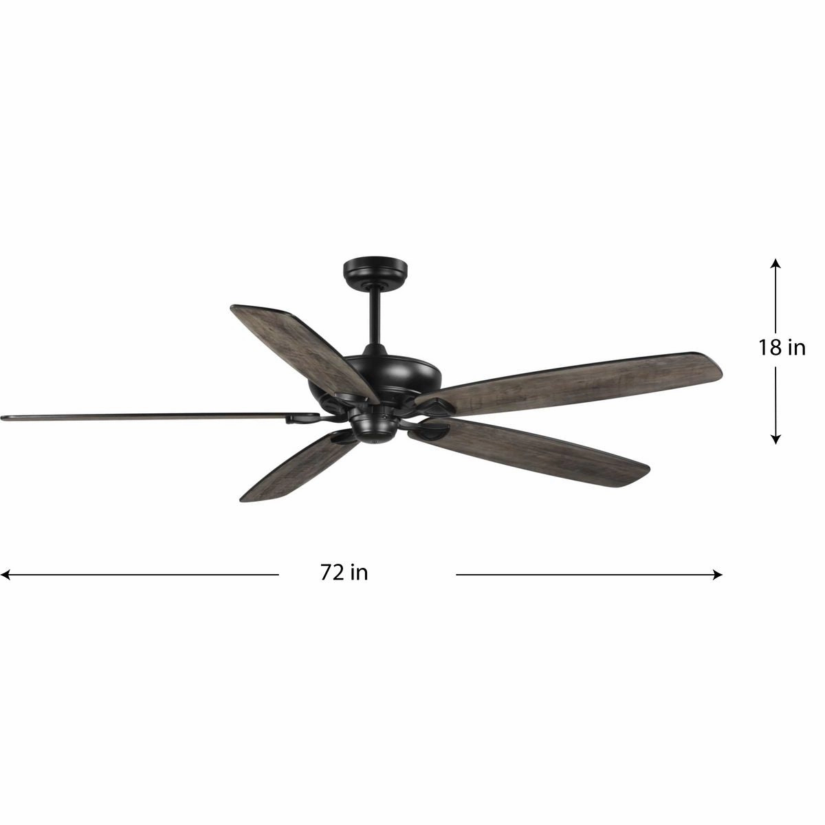 Kennedale 72"Ceiling Fan Matte Black