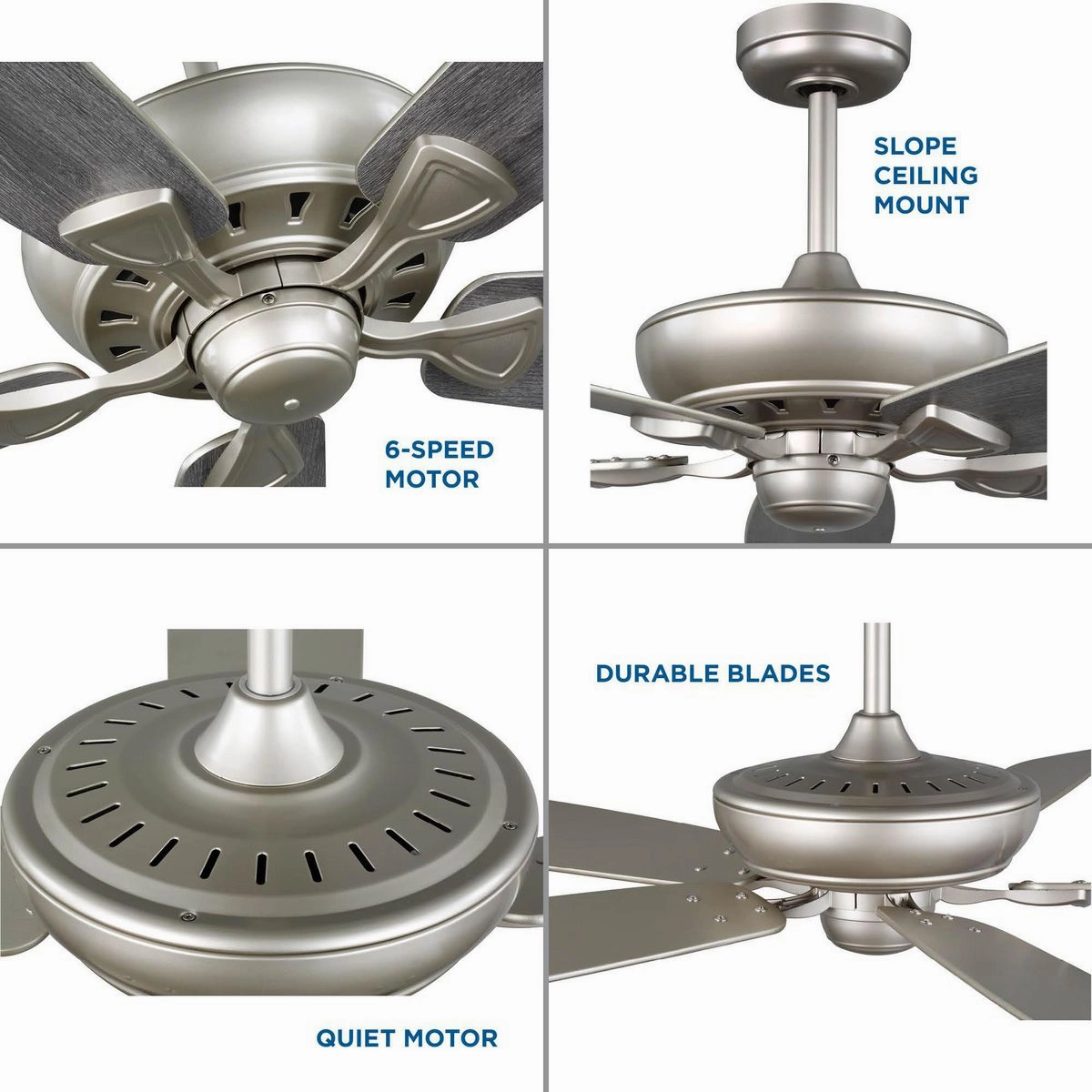Kennedale 72"Ceiling Fan Painted Nickel