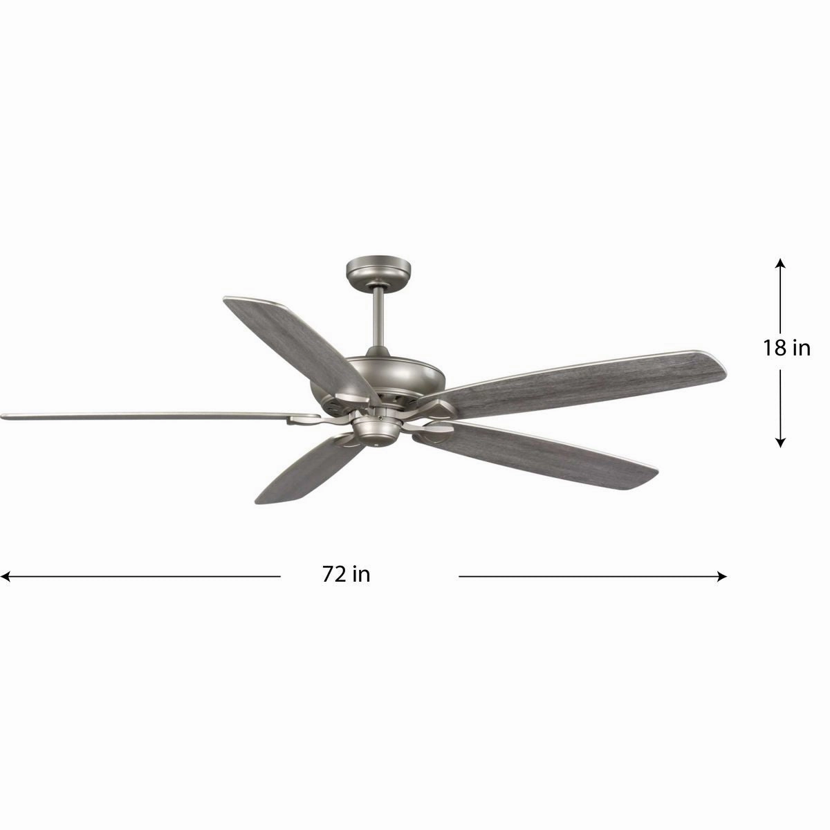 Kennedale 72"Ceiling Fan Painted Nickel