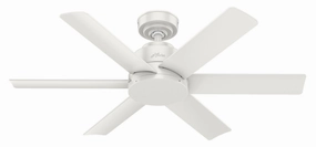 Kennicott 44"Ceiling Fan Fresh White quiet small fans for desk or nightstand