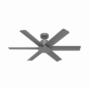 Kennicott 52"Ceiling Fan Matte Silver portable medium fans with handle design