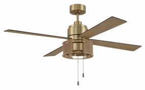 Kensey 52"Ceiling Fan Satin Brass mini handheld fan for personal travel use