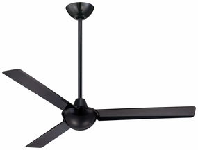 Kewl 52"Ceiling Fan Black compact medium fans for desks and counters