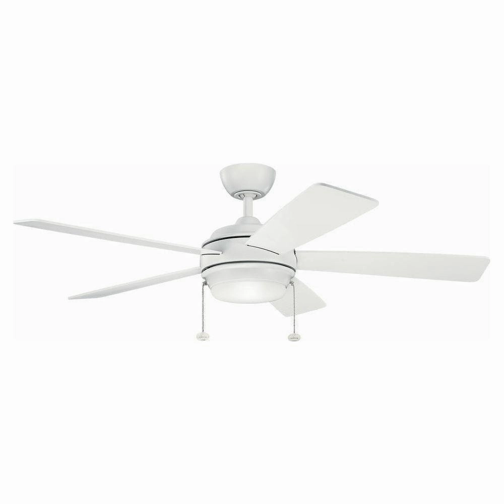 Kichler 52 Inch Starkk Fan LED quiet ceiling fans with remote control