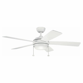 Kichler 52 Inch Starkk Fan LED quiet ceiling fans with remote control