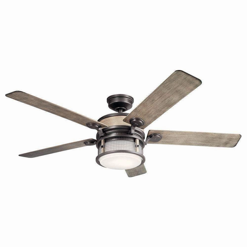 Kichler 60 Inch Ahrendale Fan LED quiet ceiling fans with remote control