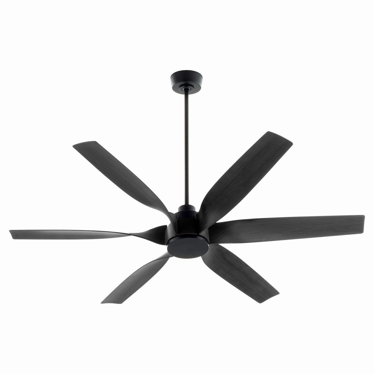 Kimbo 60" Patio Fan Matte Black energy-efficient medium fans with remote