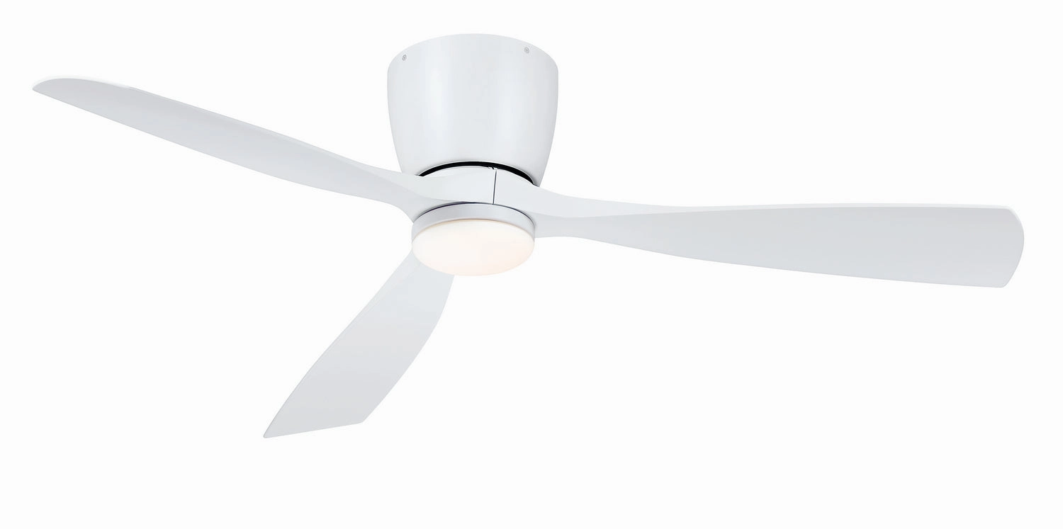 Klinch 52 52"Ceiling Fan Matte White energy-efficient medium fans with remote