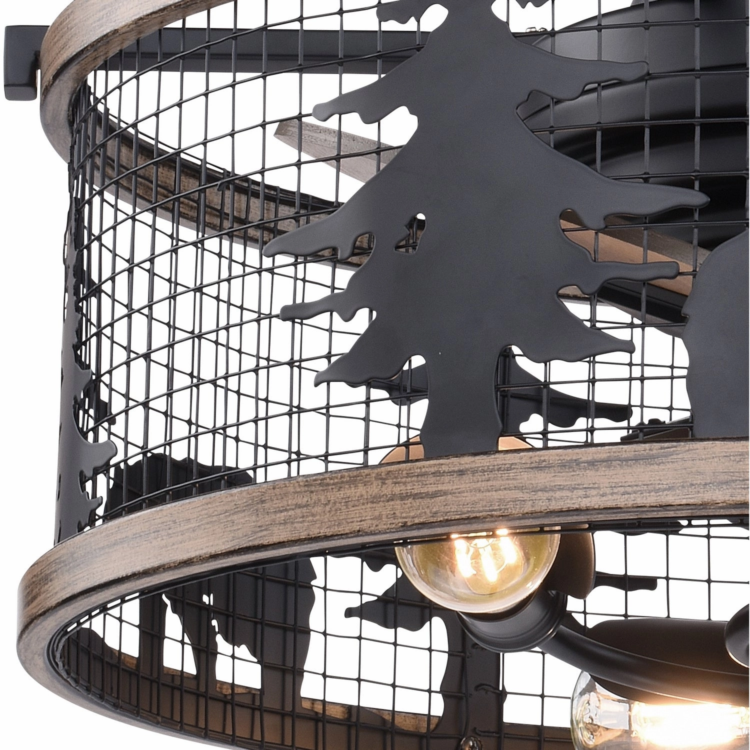 Kodiak 21"Ceiling Fan Oil Rubbed Bronze and Burnished Teak