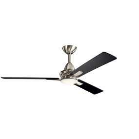Kosmus 52"Ceiling Fan Brushed Stainless Steel compact medium fans for desks and counters