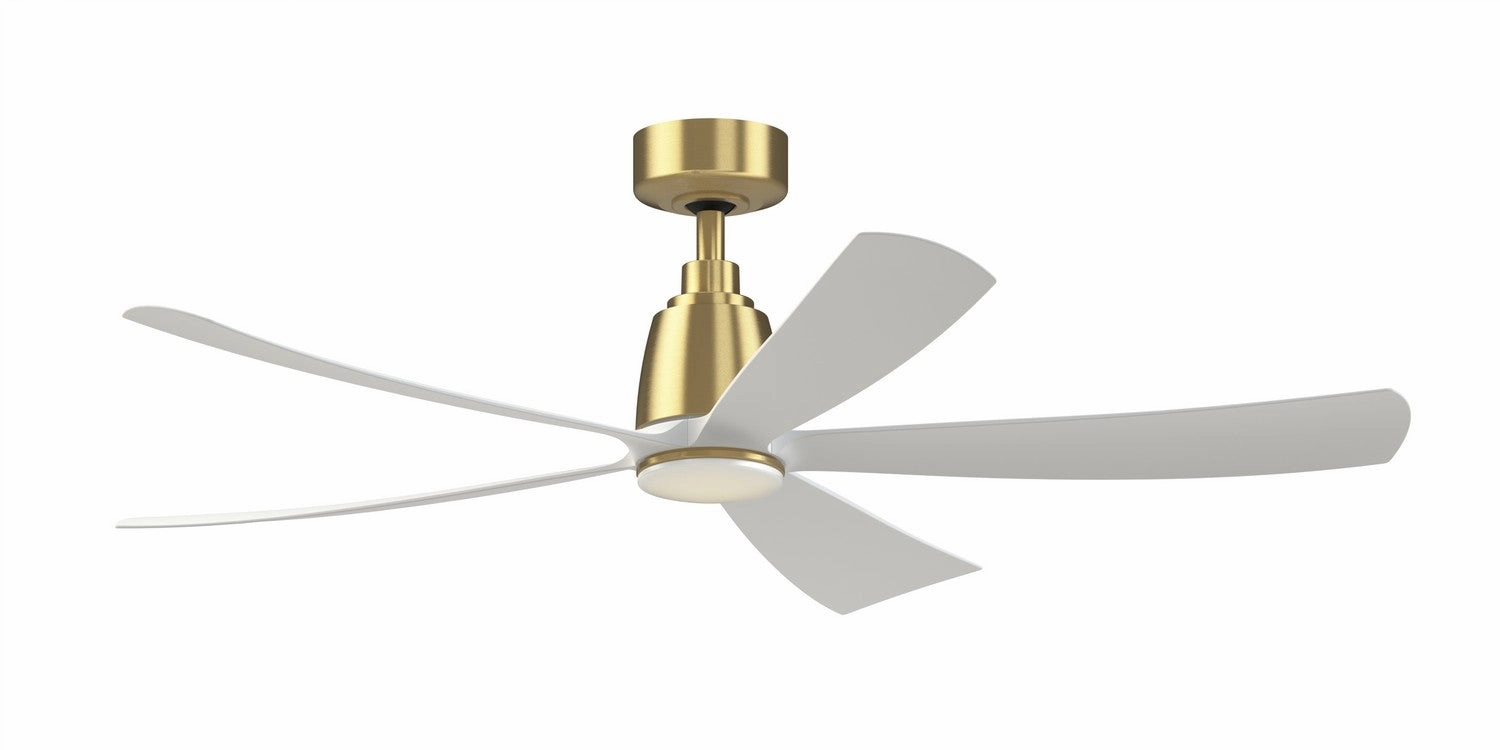 Kute5 52 52"Ceiling Fan Brushed Satin Brass