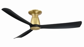 Kute 44 44"Ceiling Fan Brushed Satin Brass small electric fans for personal cooling