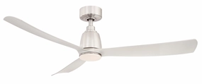 Kute 52 52"Ceiling Fan Brushed Nickel modern medium fans for everyday cooling